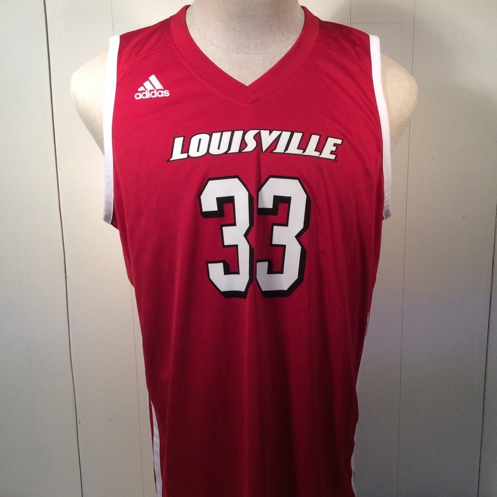 University of Louisville Cardinals Basketball Jersey Men’s size Large Adidas